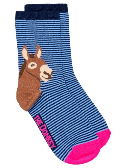 Donkey Heel Socks - Navy
